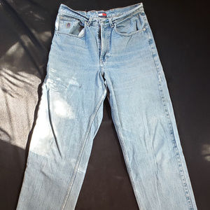 ommy Hilfiger Straight Leg Jeans Mens 34 x 29